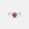 Bague en Platine 2.19ct - Rubis & Diamants