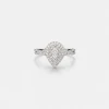 Bague Or Blanc 14K - Diamant Naturel 0.45ct - Certifiée IGI Anvers