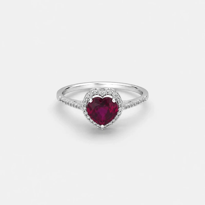 Bague en Platine 1.73ct - Tourmaline & Diamants