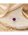 Bague en Platine 1.73ct - Tourmaline & Diamants