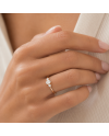 Bague Trilogie Diamant  Ovale Or 18K | Orelyna